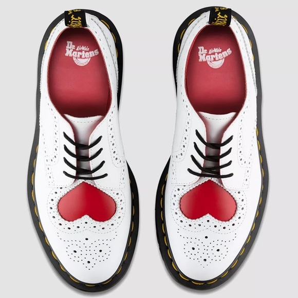 Rare Dr. Martens Doc Marten Joyce red heart brogue Oxford lace up EUR 38 US 7 - Picture 13 of 14